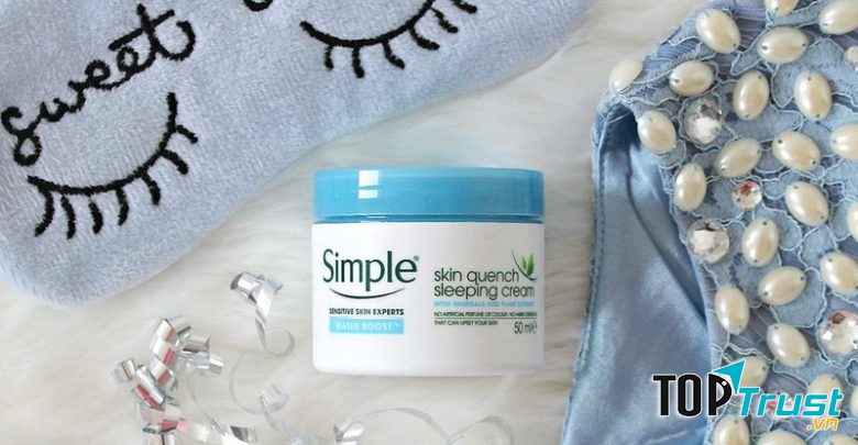 Simple Water Boost Skin Quench Sleeping Cream