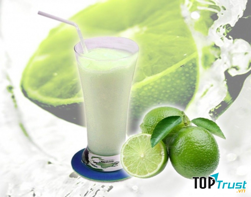 Sinh tố chanh, sữa tươi