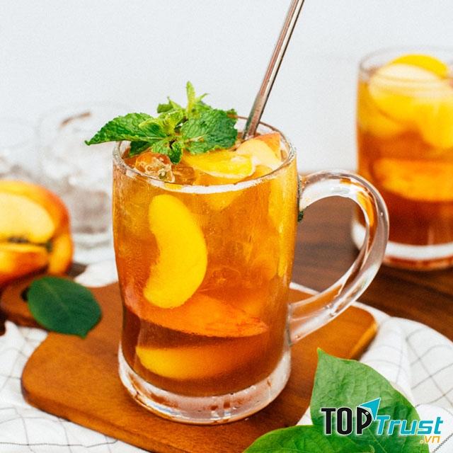 Trà đào hấp dẫn