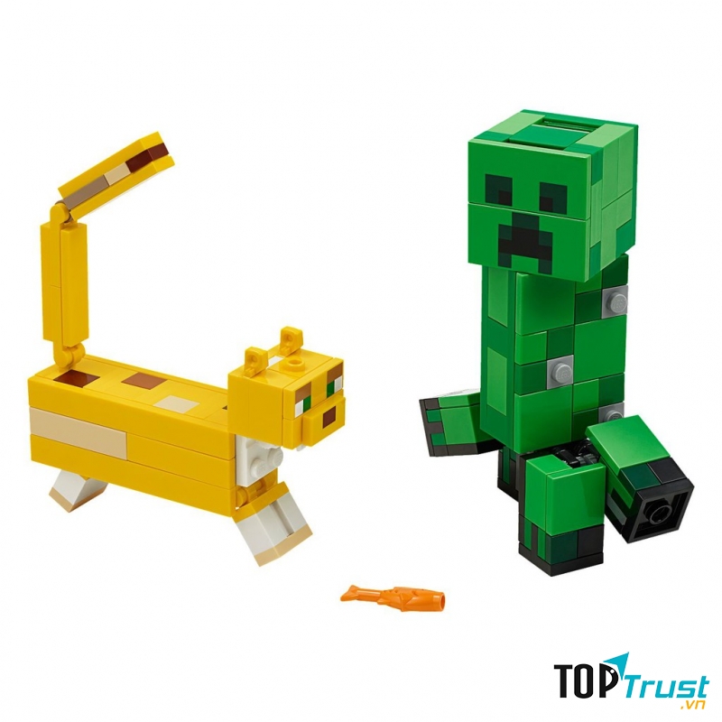 Sinh Vật Creeper Khổng Lồ Và Mèo Ocelot LEGO MINECRAFT - 21156