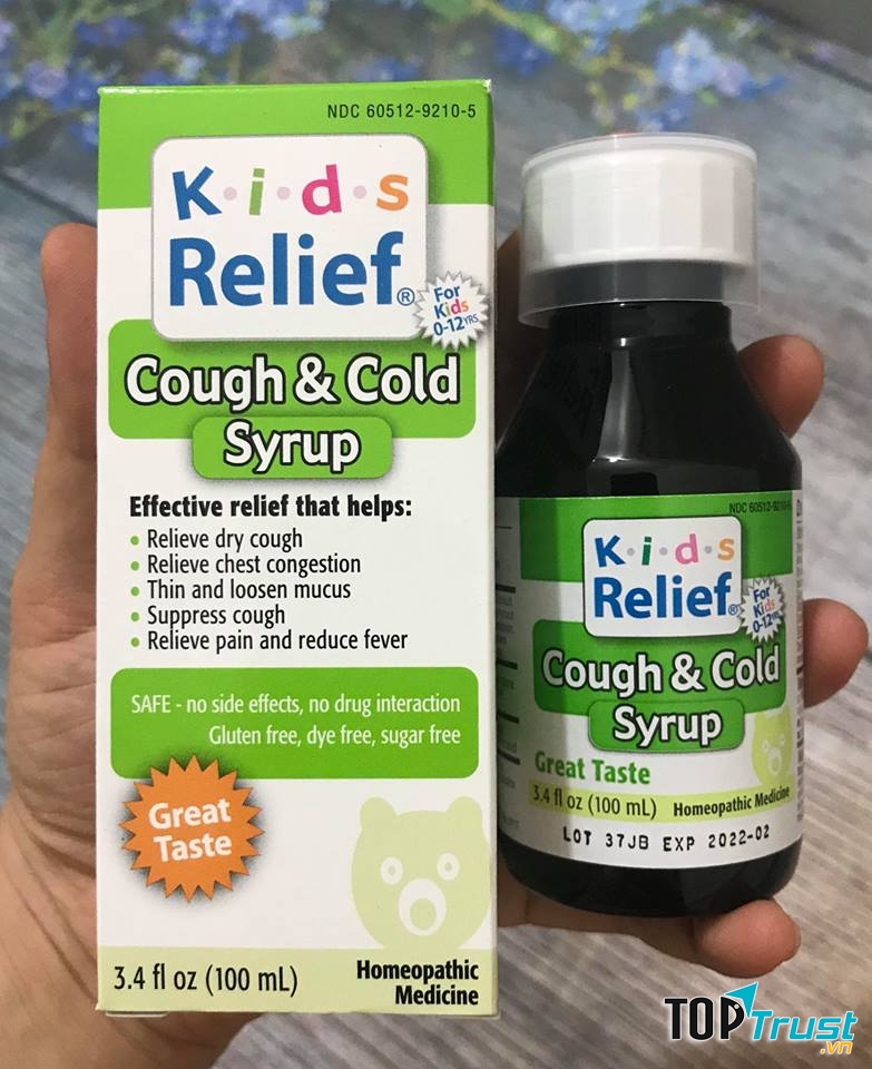 Siro Trị Cảm Cúm, Cảm Lạnh Kids Homeocan: