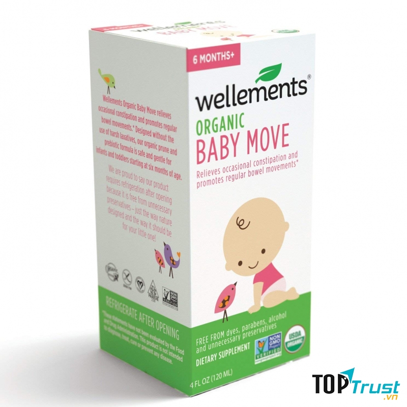 Siro trị táo bón Wellements Baby Move