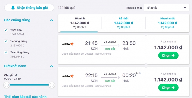 Skyscanner là website săn giá vé máy bay tốt nhất