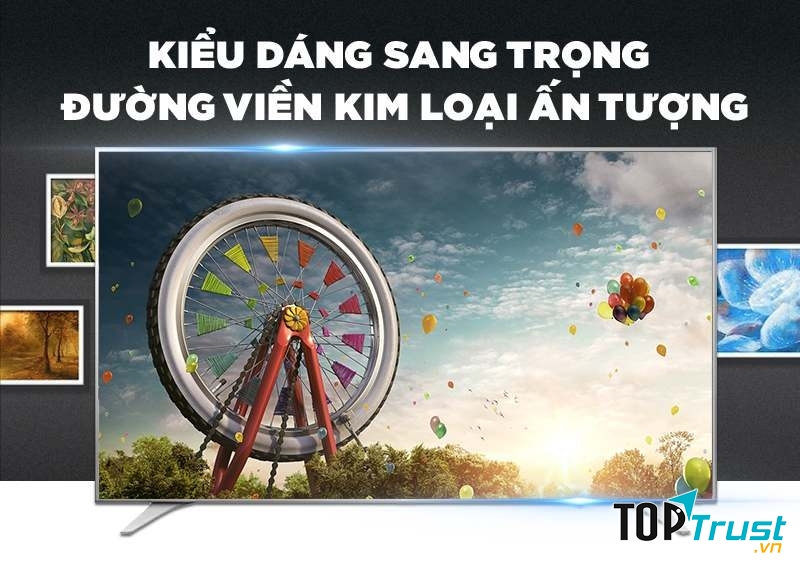Kiểu dáng của chiếc Smart tivi LG 60 inch 60UH650T
