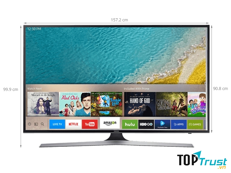 Kích thước của chiếc Smart tivi Samsung 70 inch UA70KU6000