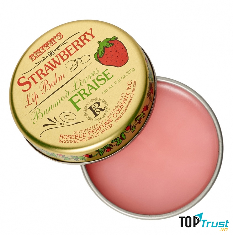 Son Dưỡng Strawberry Lip Balm với thành phần từ sáp ong tự nhiên cùng hỗn hợp hương dâu tây bí ẩn được cả các vận động viên và những người nổi tiếng yêu thích