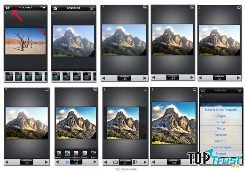 Ứng dụng chỉnh sửa ảnh Snapseed