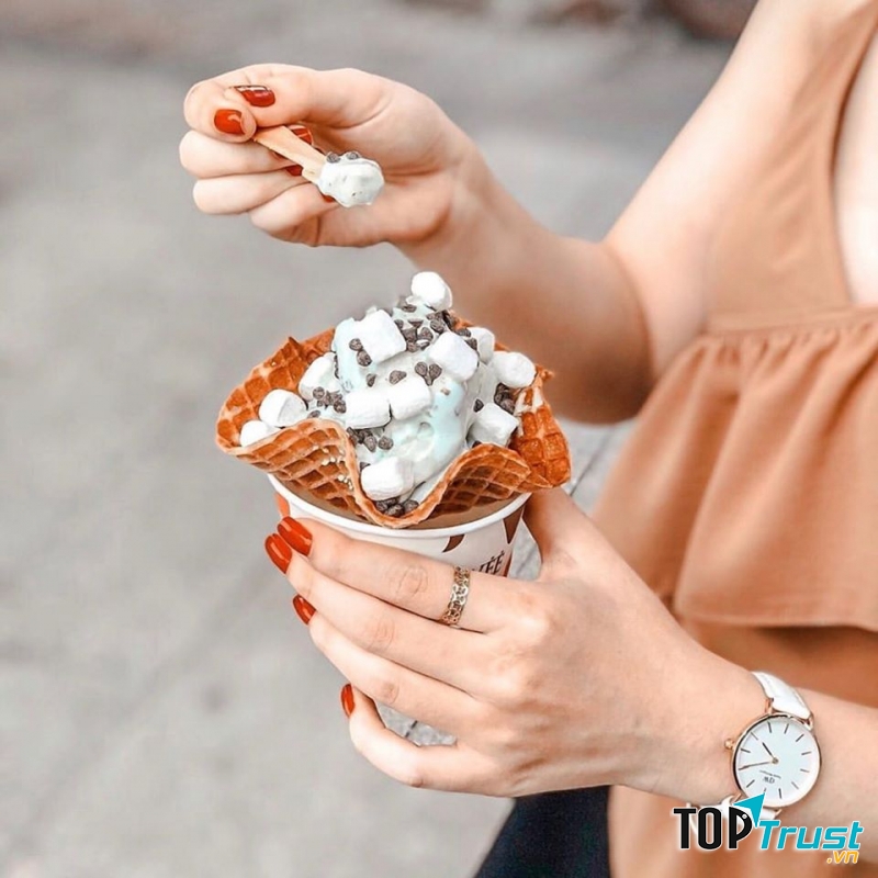 Kem gelato đúng chuẩn ý vô cùng hấp dẫn