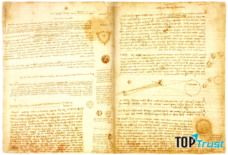 Sổ chép tay Leicester của danh họa thiên tài Leonardo da Vinci