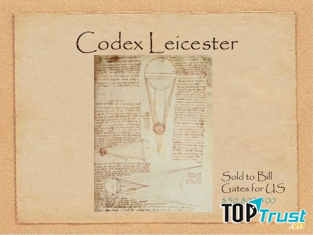 Cuốn sách chép tay Leicester của Leonardo Da Vinci