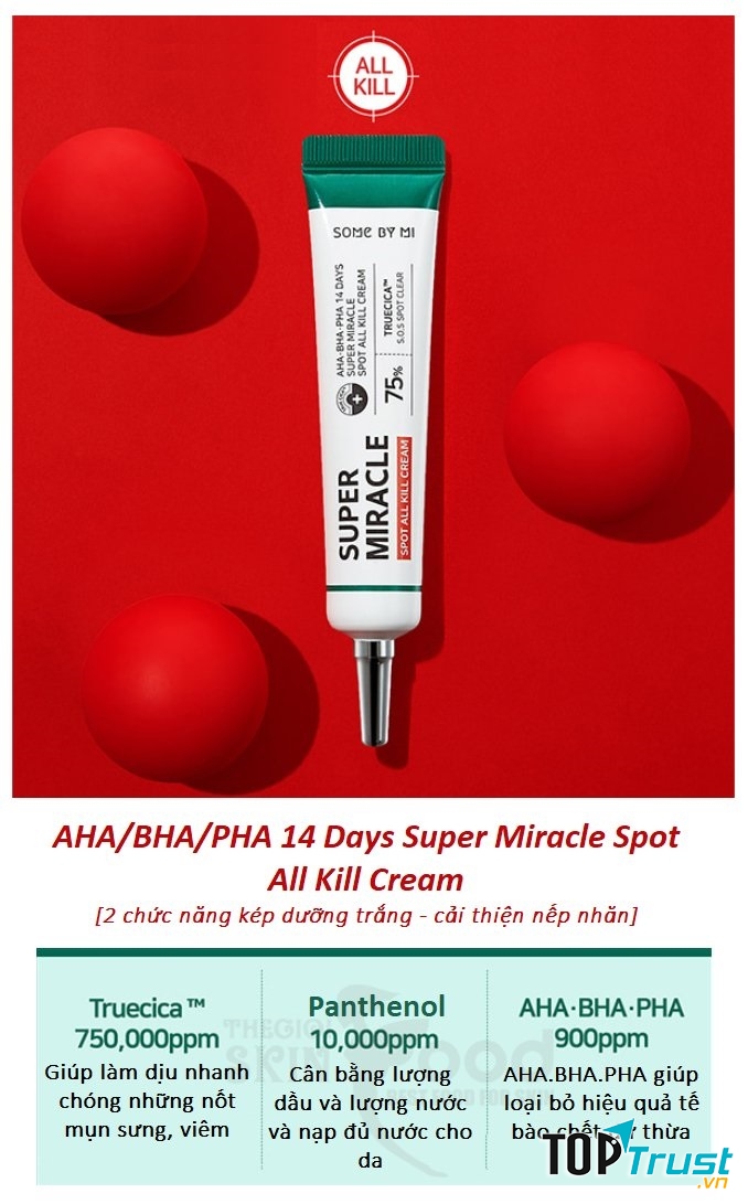 Some By Mi AHA/BHA/PHA 14 Days Super Miracle Spot All Kill Cream