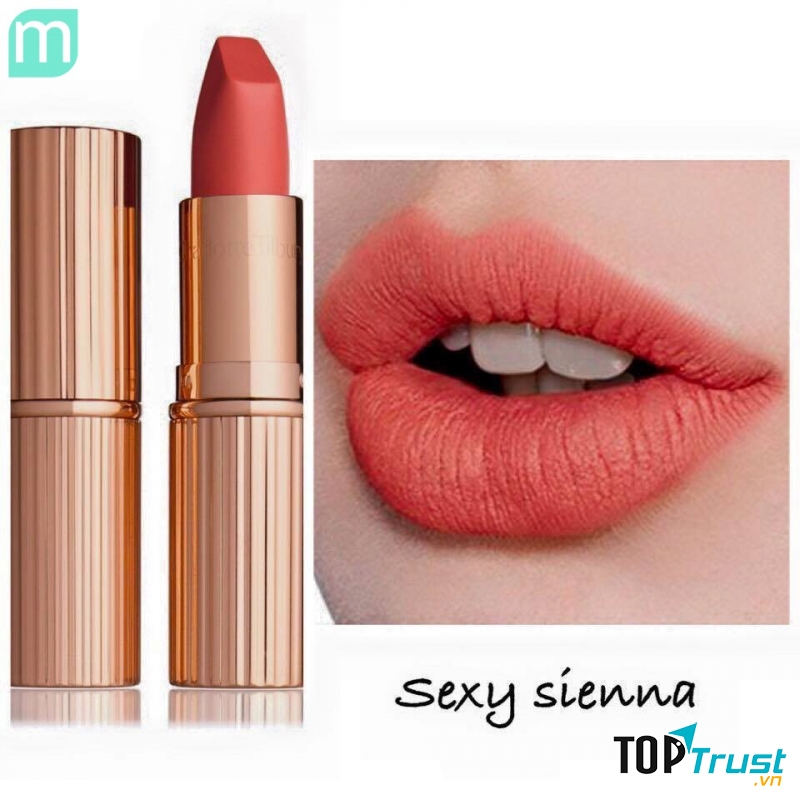 Son Charlotte Sexy Sienna thuộc dòng son Charlotte Tilbury Matte Revolution.