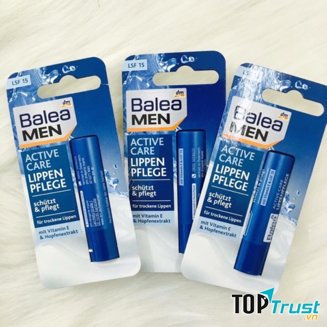 Son dưỡng môi dành cho nam Balea men Active Care Lippenpflege