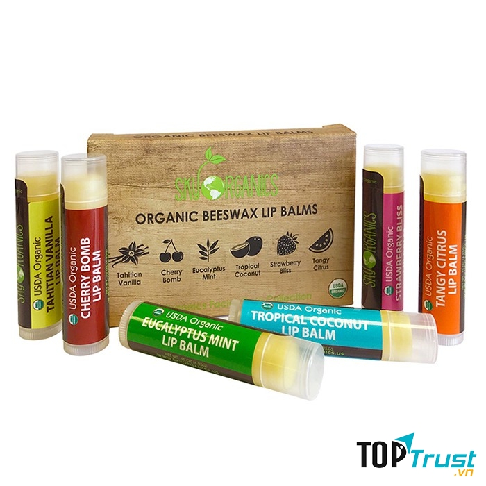 Organic Beeswax Lip Balms
