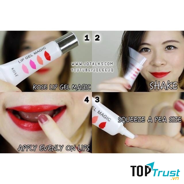 Cách sử dụng son khóa môi Kose