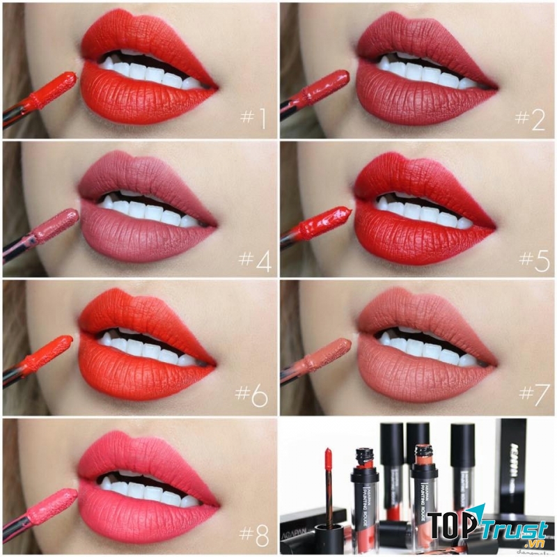 Các tone màu cực yêu của son kem lì Agapan Painting Rouge