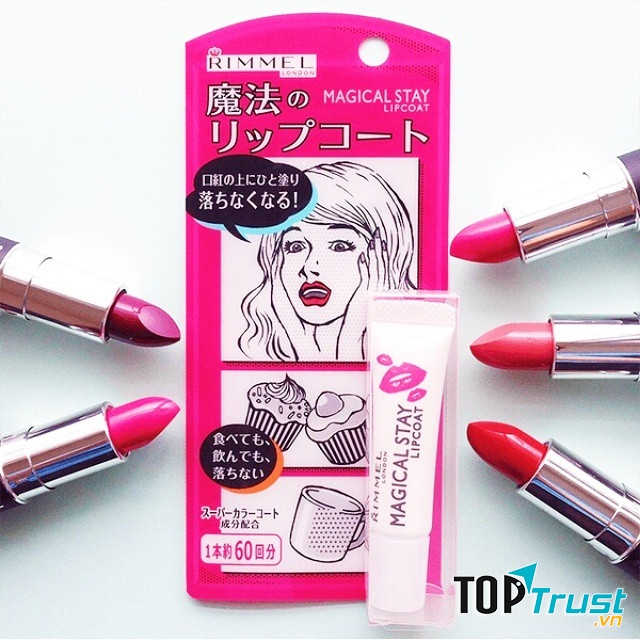 Son giữ màu Rimmel magical stay lip coat 6g