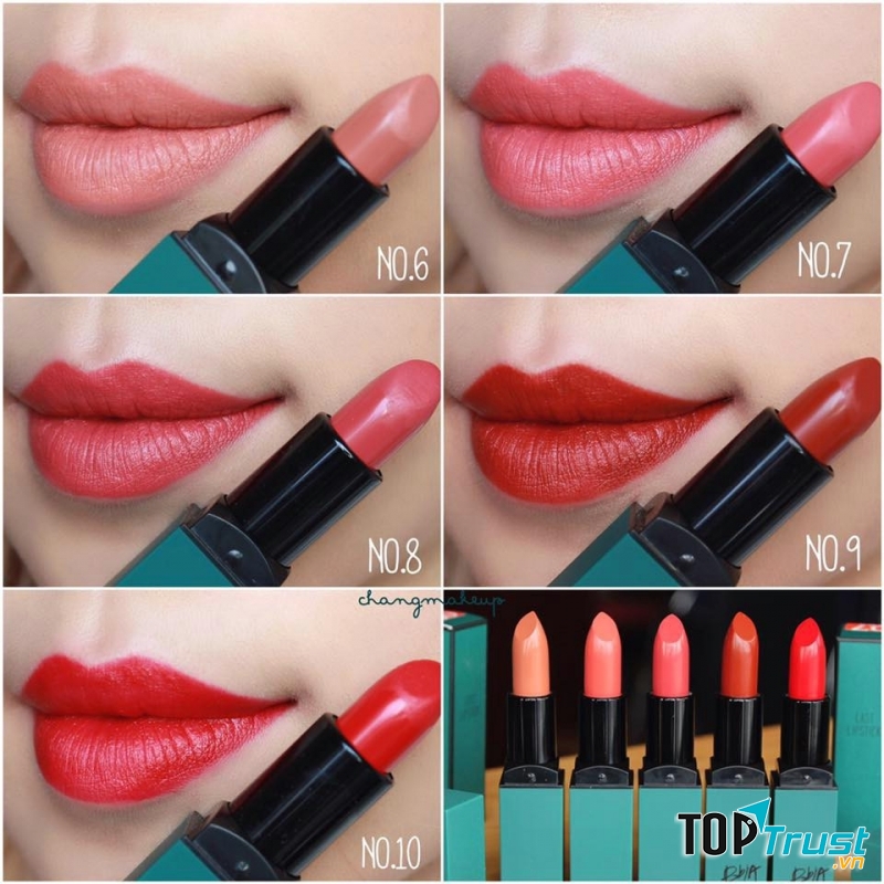 Các màu cực xinh xắn của son lì Bbia Last Lipstick Red Series