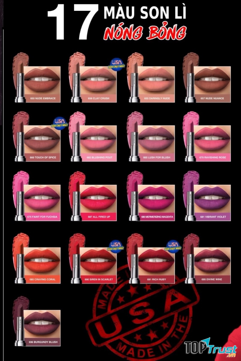 Son Maybelline Color Sensational Creamy Matte Lipstick