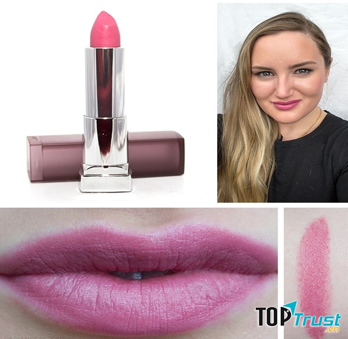 Son Maybelline color sensational creamy matte màu Lust for Blush là một màu hồng khói trầm ấm