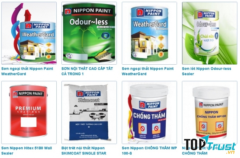 Một số dòng sản phẩm của Nippon