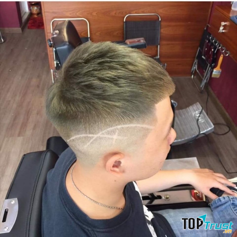 Tóc của khách sau khi làm tại  Sơn Núi Barbershop