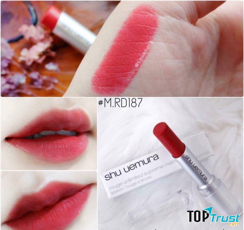 Son Shu Uemura 187 - Đỏ Rượu Vang