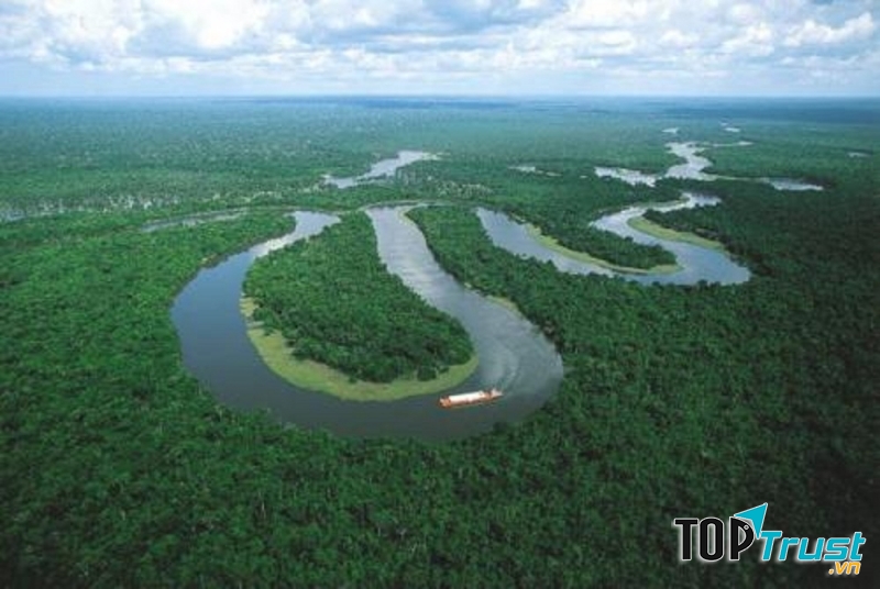 Sông Mississippi lớn nhất Bắc Mỹ.