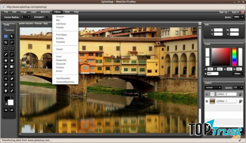 Giao diện SplashUp