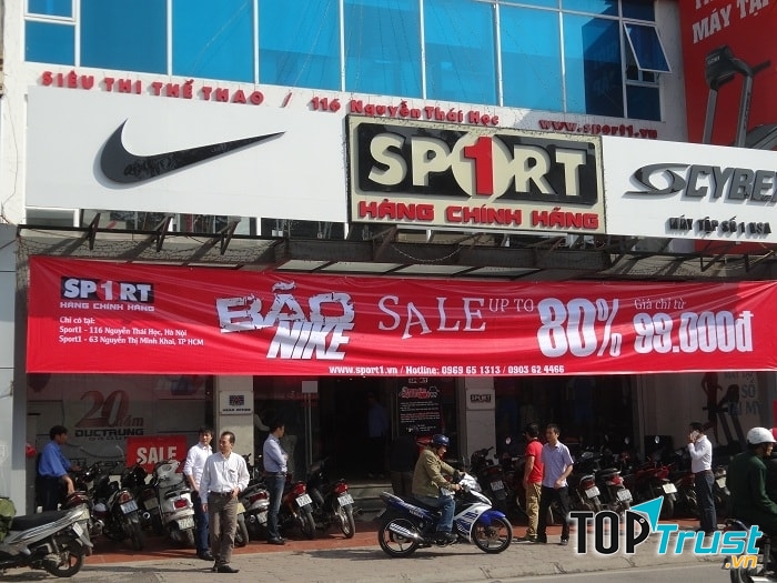 Sport1 có hệ thống siêu thị, cửa hàng lớn trên toàn quốc
