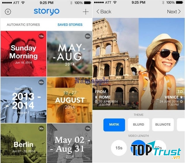 Storyo giúp người dùng tạo ra những video theo ý thích nhanh chóng, dễ dàng