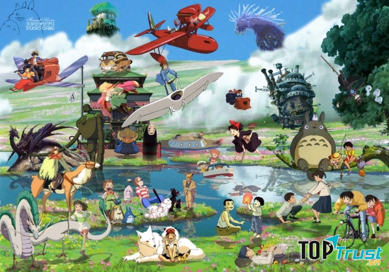 Các nhân vật trong phim hoạt hình Ghibli