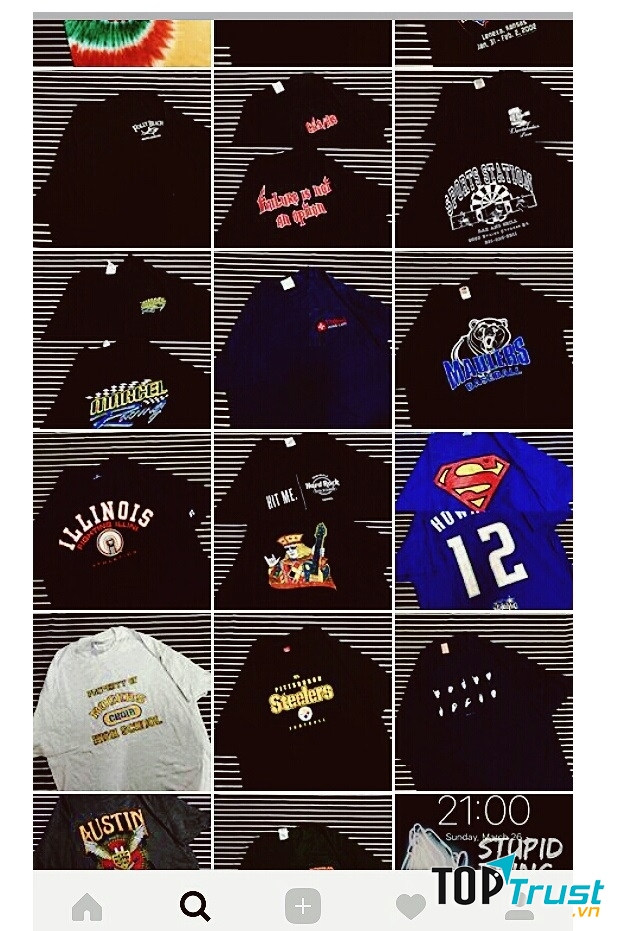 Áo thun với nhiều họa tiết độc đáo mới lạ.