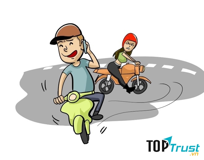 Vừa lái xe vừa nghe điện thoại