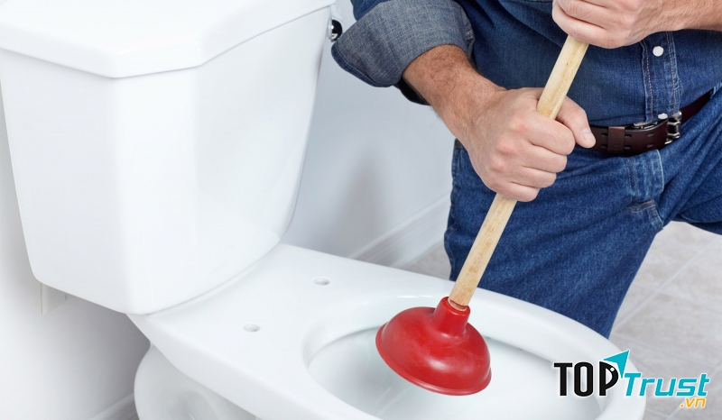 Thụt Pit Tông dùng thông tắc bồn cầu rất hiệu quả