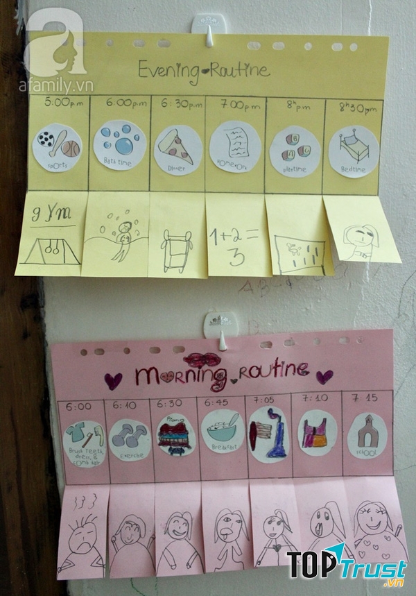 Sử dụng giấy nhắc nhở để gọn gàng