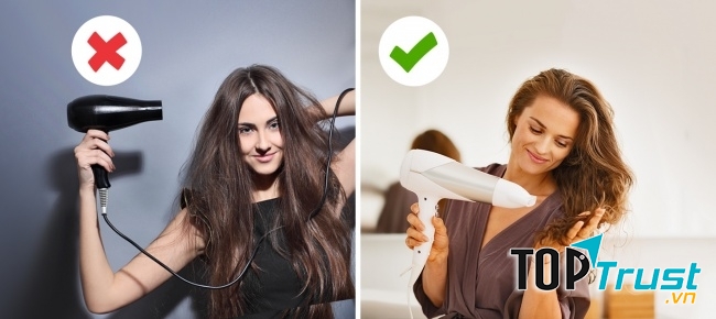 Hãy chắc chắn rằng bạn đã sấy tóc đúng cách nhé (Ảnh: Internet)