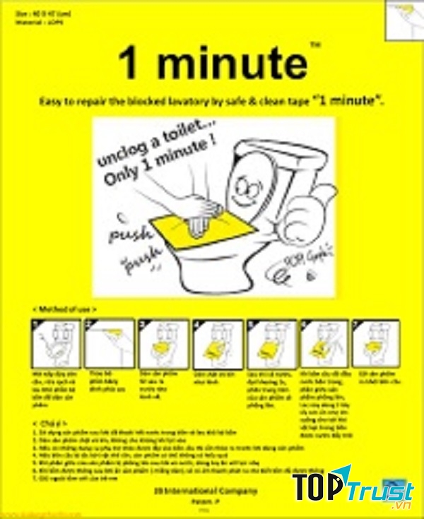 Miếng dán thông bồn cầu