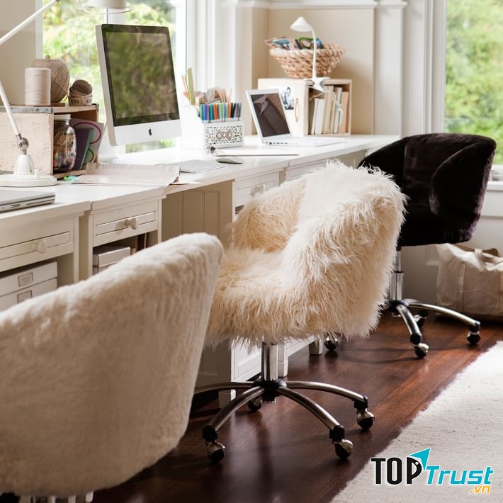 Làm việc trên một chiếc ghế thoải mái cũng sẽ giúp tăng năng suất lao động.