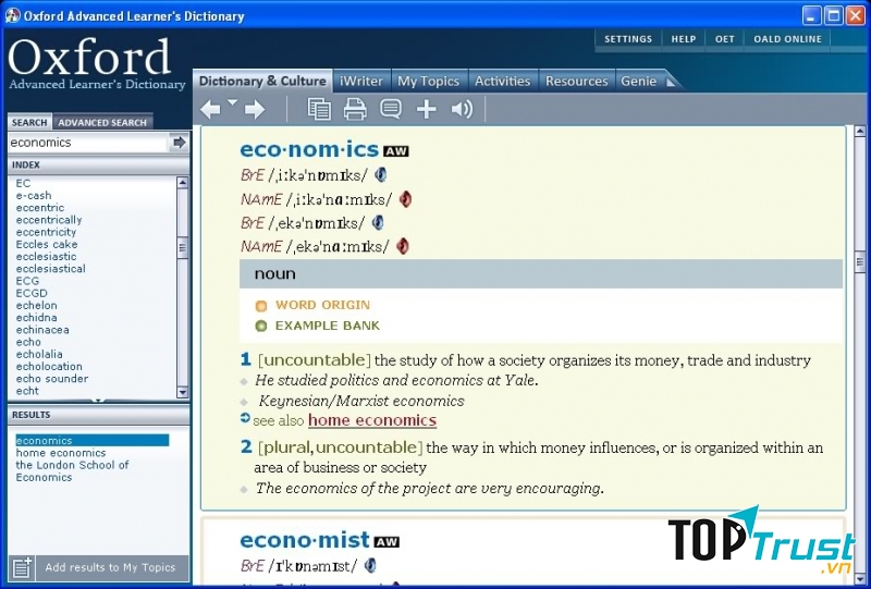 Sử dụng từ điển online
