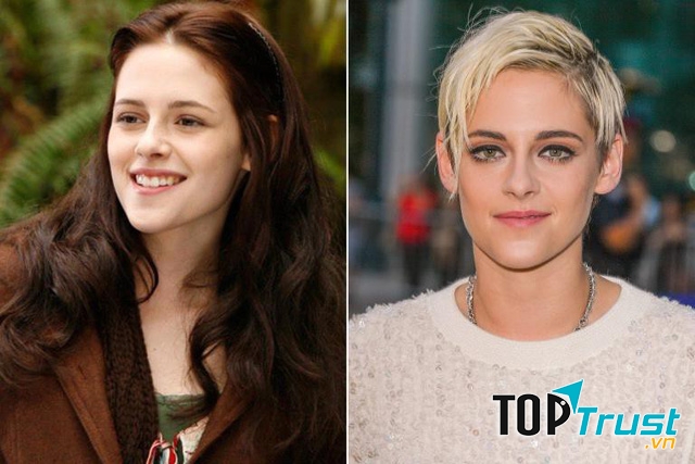 Kristen Stewart đeo lens để che màu mắt thật