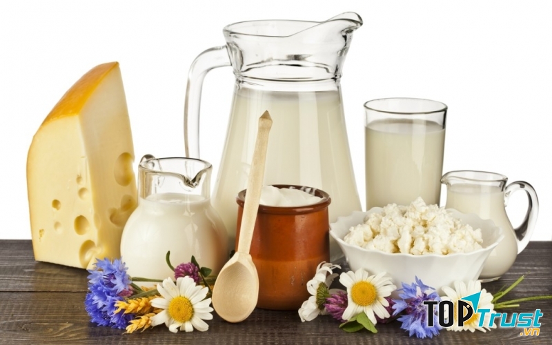 Sữa bò giúp tăng cân