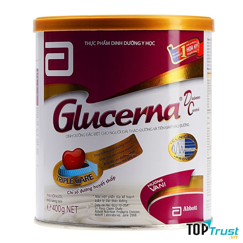 Sữa Glucerna từ thương hiệu Abbott Hoa Kỳ
