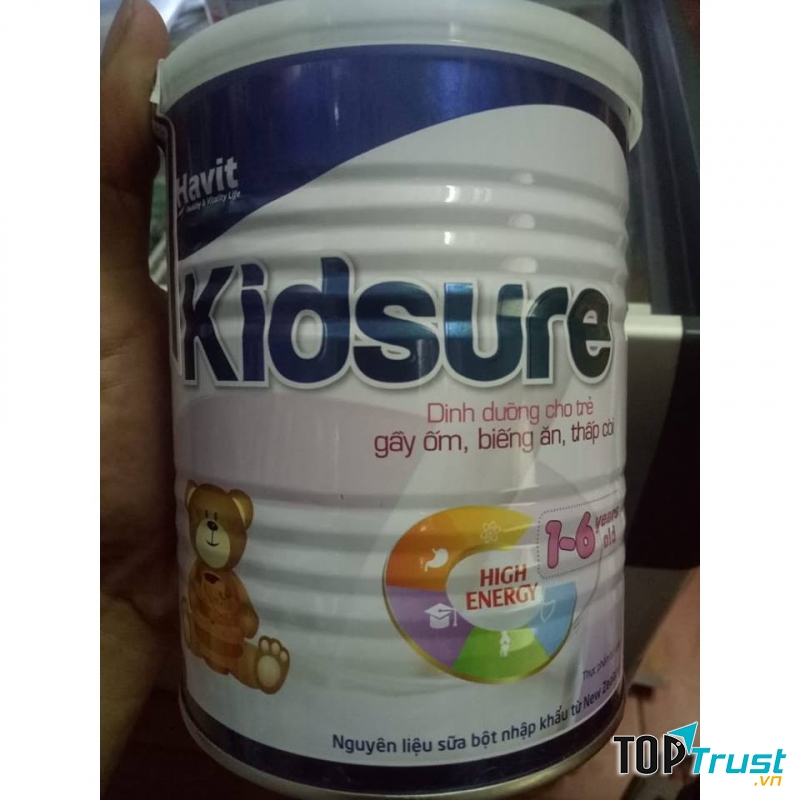 Sữa Kidsure 900g (trẻ 1-6 tuổi biếng ăn thấp còi)