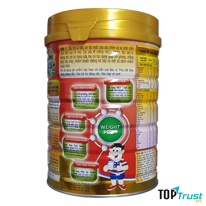 Sữa Grow Plus đỏ Nutifood 900g (trẻ từ 1 tuổi trở lên)