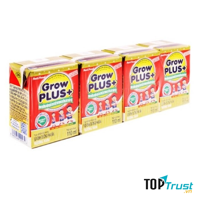 Sữa bột pha sẵn Nuti Grow Plus đỏ 110ml