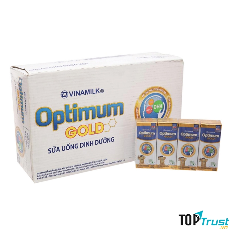 Thùng 48 hộp ﻿Sữa bột pha sẵn Optimum Gold 180ml