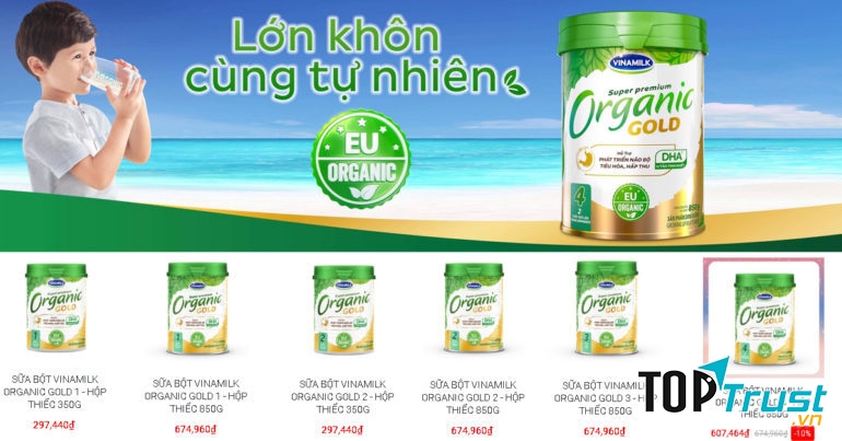 Sữa bột Vinamilk Organic Gold