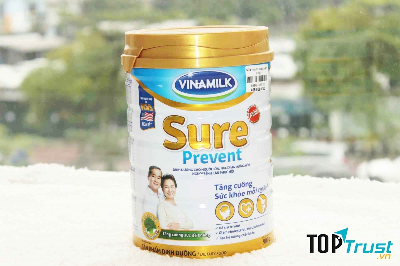 Sữa Bột Vinamilk Sure Prevent - Hộp Thiếc 900g
