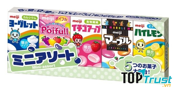 Sữa chua khô Meiji hộp 18 viên - Nhật Bản